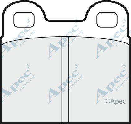 APEC BRAKING Комплект тормозных колодок, дисковый тормоз PAD123